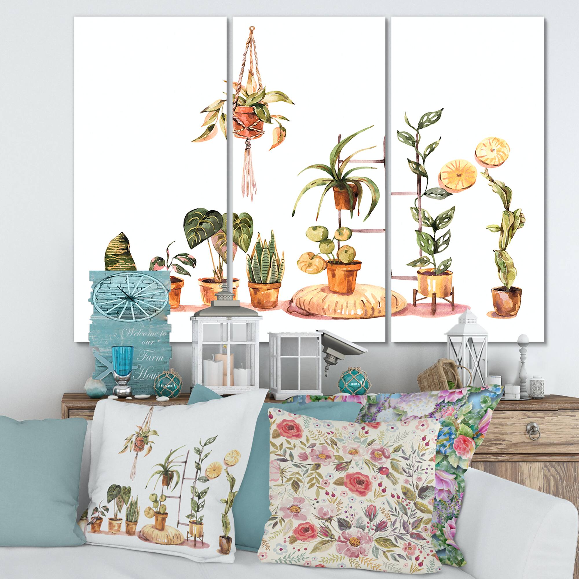 Designart - Indoor House Plants Urban Jungle II